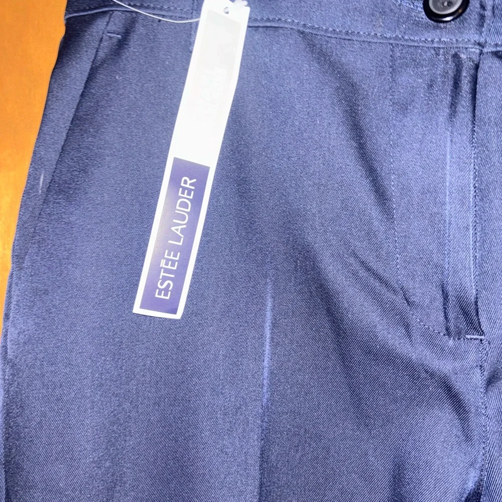 NWT Estée Lauder Midnight Blue Suit Sets: Jackets S & M, both Pants Size 6 - Picture 8 of 12